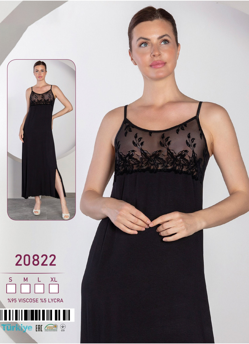 Caroline 20822 Nightdress (S+M+L+XL) — Turkish factory wholesale