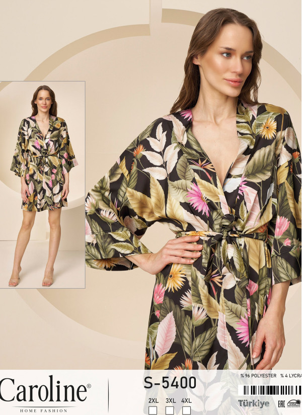 Caroline S-5400 Women's Robe (2XL+3XL+4XL) — wholesale for boutiques