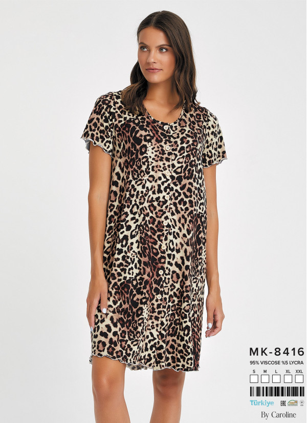 Caroline MK-8416 Women's Robe (S+M+L+XL+XXL) — wholesale for boutiques