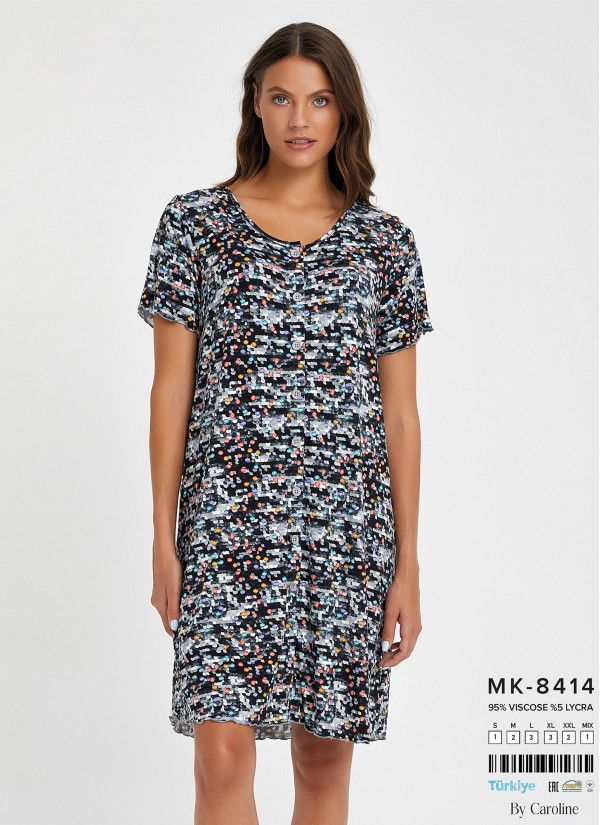 Caroline MK-8414 Women's Robe (S+M+L+XL+XXL) — Istanbul wholesale supplier