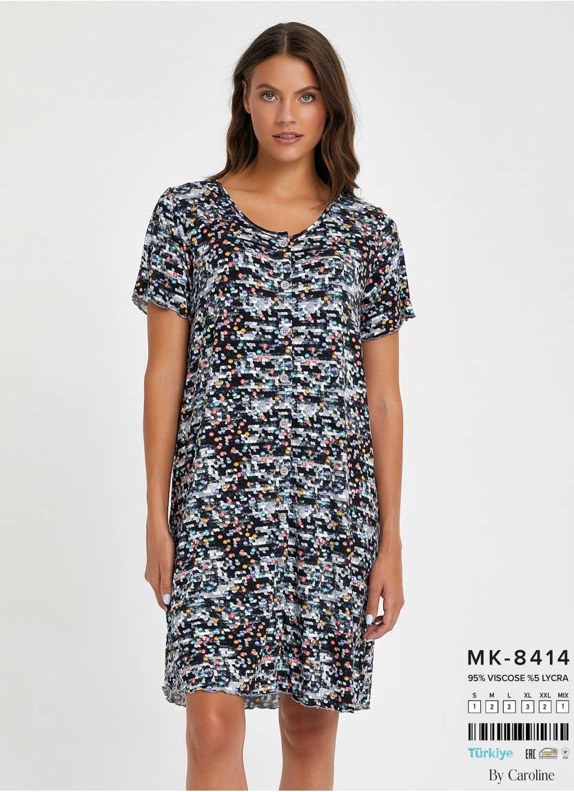 Caroline MK-8414 Women's Robe (S+M+L+XL+XXL) — Istanbul wholesale supplier