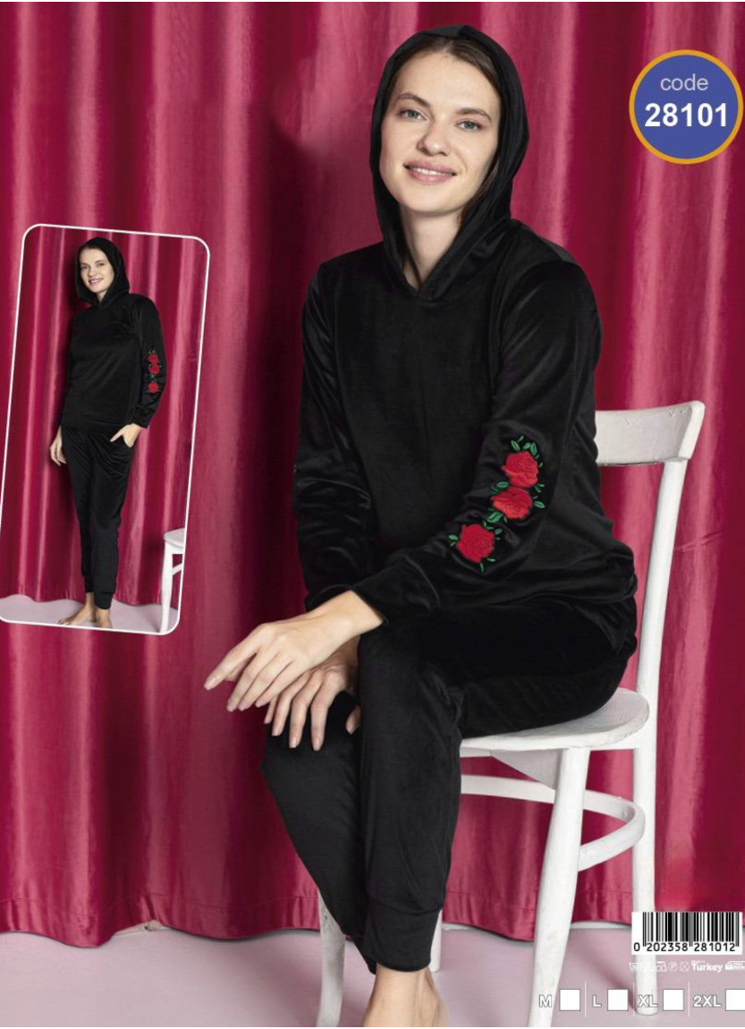 Lady 28101 Velour Pants Homewear Set (M+L+XL+2XL) — wholesale for boutiques