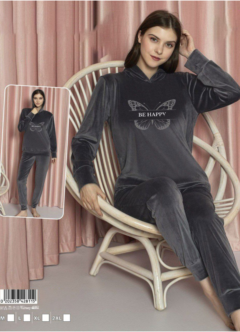 Lady 28115 Velour Pants Homewear Set (M+L+XL+2XL) — Turkey wholesale collection