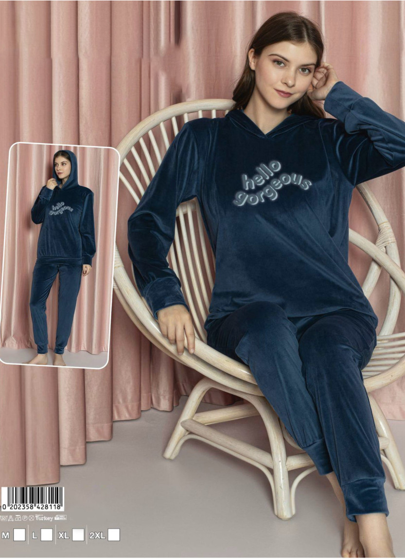 Lady 28118 Velour Pants Homewear Set (M+L+XL+2XL) — wholesale for boutiques