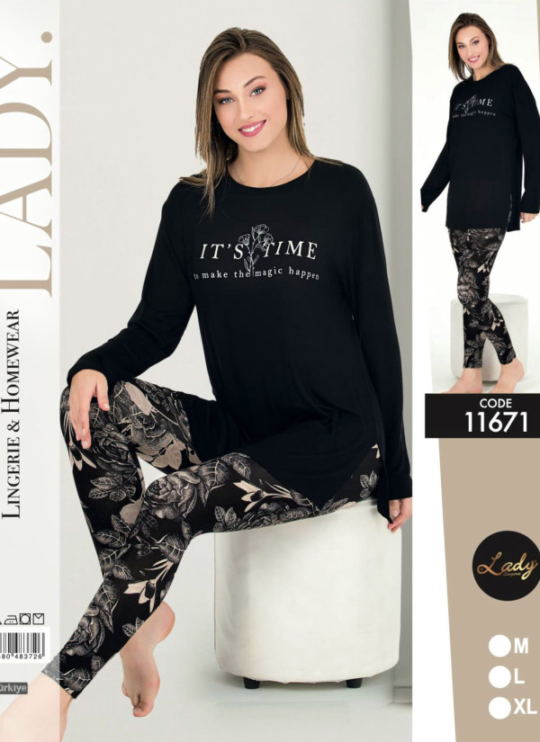 Lady 11671 Pants Homewear Set (M+L+XL) — wholesale for boutiques