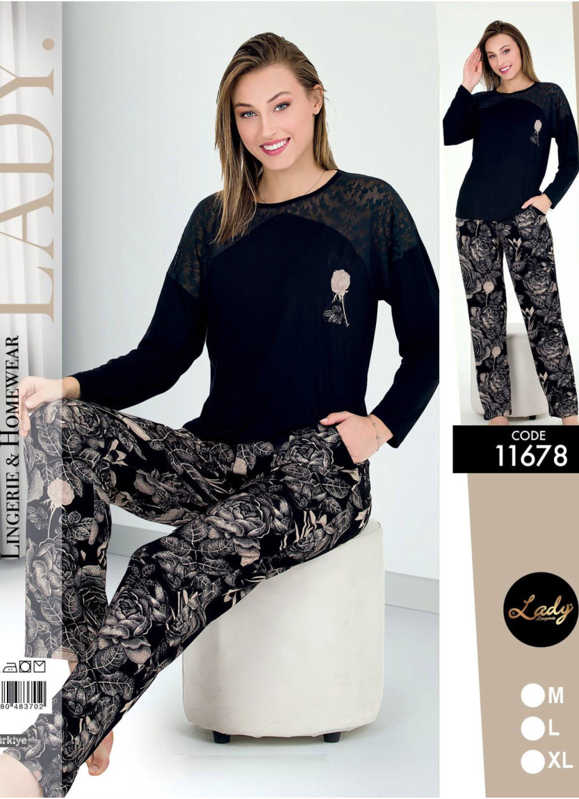 Lady 11678 Pants Homewear Set (M+L+XL) — Istanbul wholesale supplier