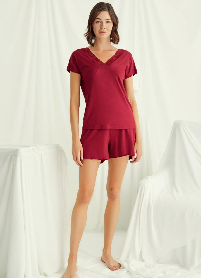 Monamise 18516 Shorts Homewear Set (S+XL+2XL+3XL) — wholesale from Turkey