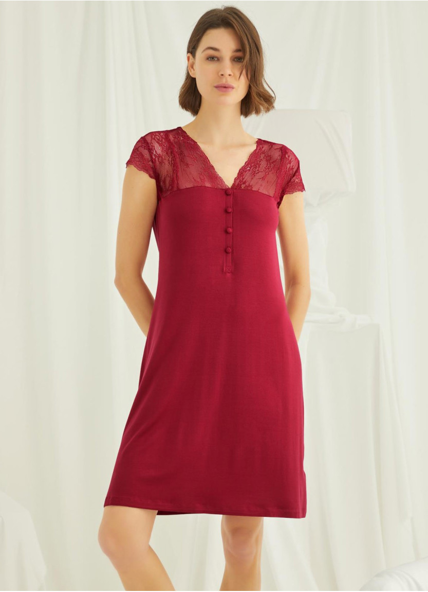 Ночная Сорочка (S+M+L+XL) MONAMISE Monamise 18480 — оптом от турецкой фабрики