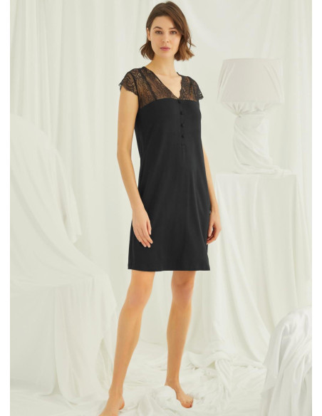 Ночная Сорочка (S+M+L+XL) MONAMISE Monamise 18427 — оптом от турецкой фабрики