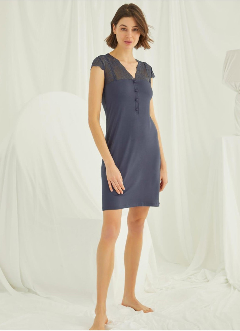 Ночная Сорочка (S+M+L+XL) MONAMISE Monamise 18208 — турецкий текстиль оптом