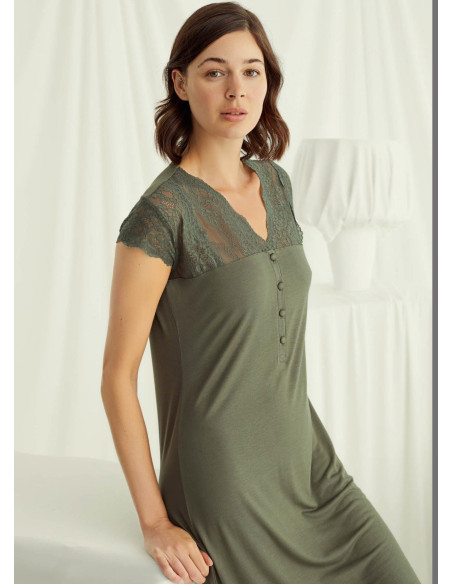 Ночная Сорочка (S+M+L+XL) MONAMISE Monamise 18529 — турецкий текстиль оптом