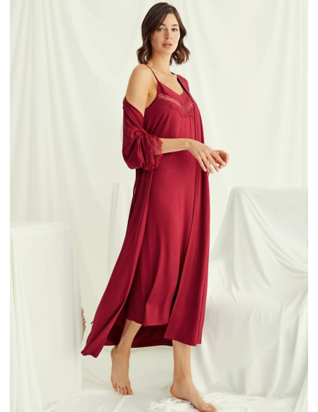 Женский Комплект с Халатом 2-КА (S+M+L+XL+2XL+3XL) MONAMISE Monamise 18520 — купить оптом со Стамбула