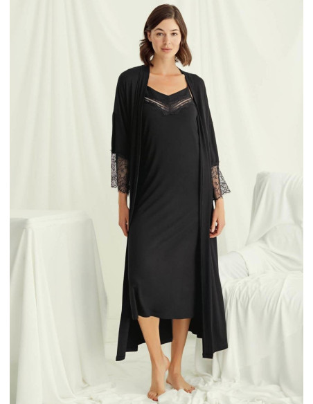 Monamise 18507 Robe Set (S+M+L+XL+2XL+3XL) — Turkish textile wholesale