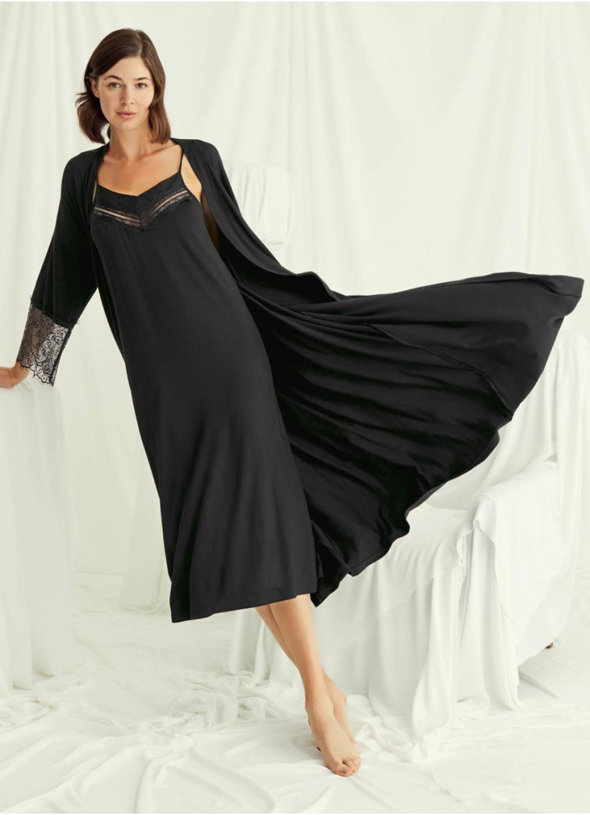Женский Комплект с Халатом 2-КА (S+M+L+XL+2XL+3XL) MONAMISE Monamise 18507 — купить оптом из Турции