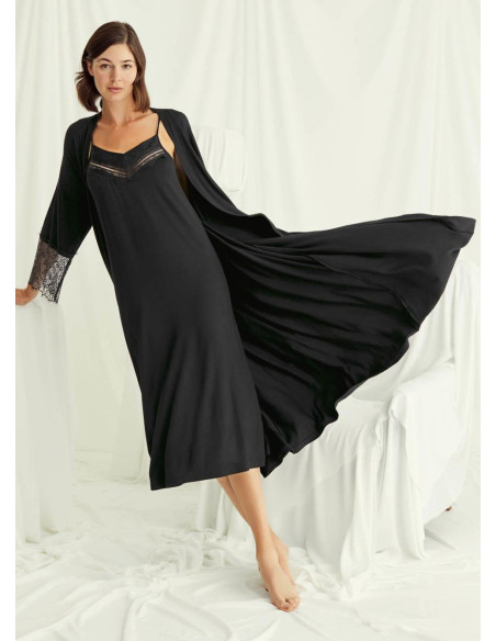 Женский Комплект с Халатом 2-КА (S+M+L+XL+2XL+3XL) MONAMISE Monamise 18507 — купить оптом из Турции