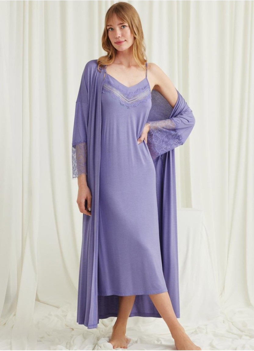 Monamise 18519 Robe Set (S+M+L+XL+2XL+3XL) — factory-direct from Turkey