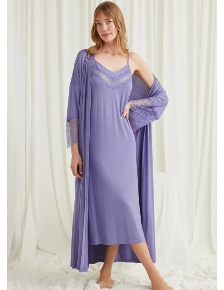 Monamise 18519 Robe Set (S+M+L+XL+2XL+3XL) — factory-direct from Turkey