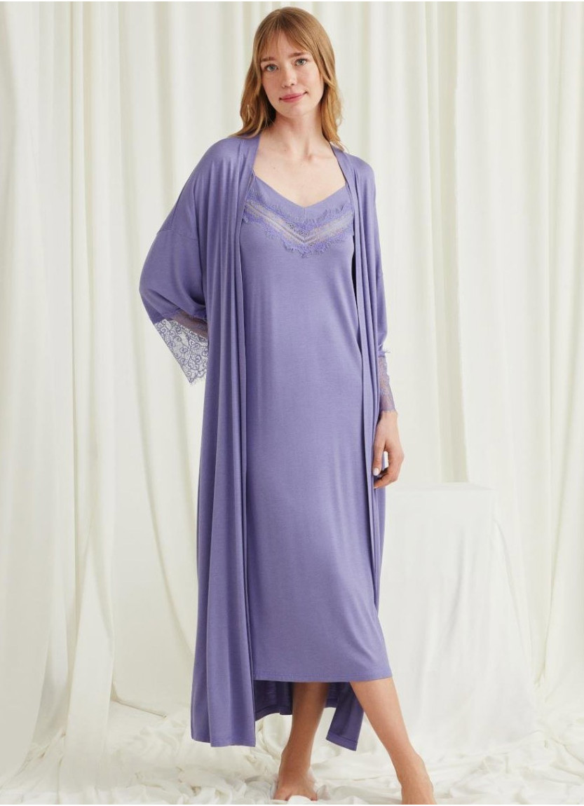 Monamise 18519 Robe Set (S+M+L+XL+2XL+3XL) — Turkish textile wholesale