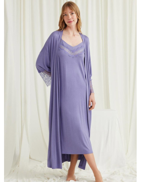 Monamise 18519 Robe Set (S+M+L+XL+2XL+3XL) — Turkish textile wholesale