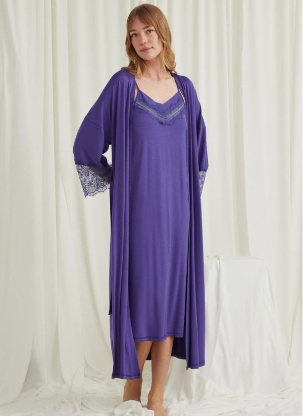Monamise 18573 Robe Set (S+M+L+XL+2XL) — Istanbul wholesale supplier 2