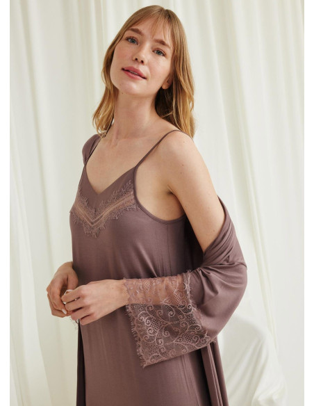 Monamise 18550 Robe Set (S+M+L+XL+2XL+3XL) — Turkey wholesale collection