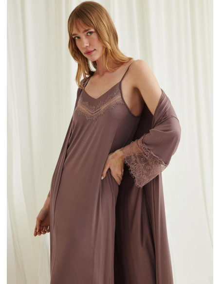 Monamise 18550 Robe Set (S+M+L+XL+2XL+3XL) — Turkey wholesale collection