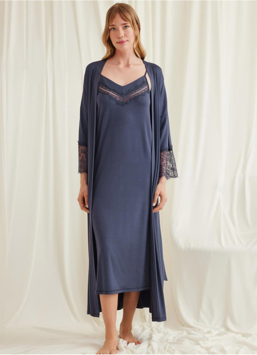 Monamise 18547 Robe Set (S+M+L+XL+2XL) — factory-direct from Turkey
