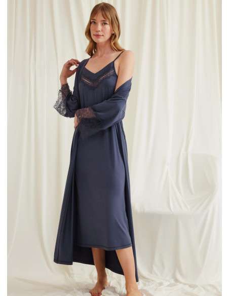 Monamise 18547 Robe Set (S+M+L+XL+2XL) — direct Turkish factory supply