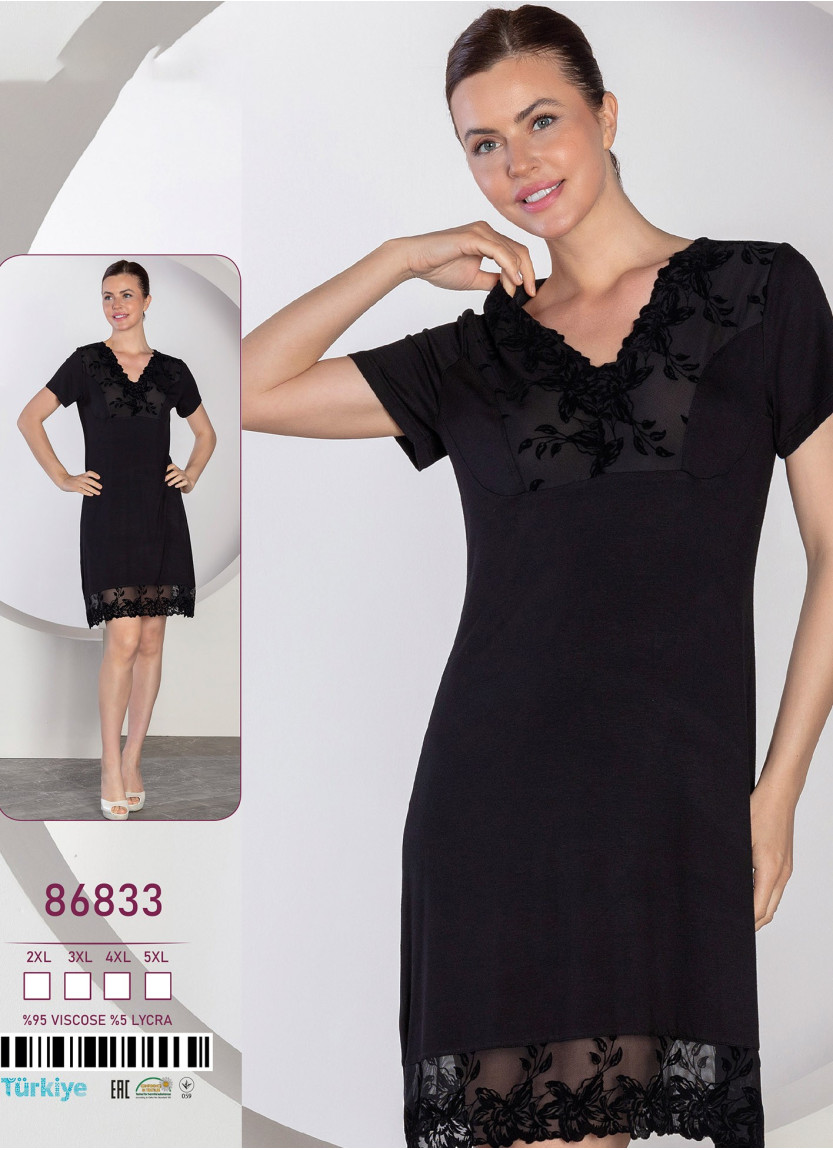 Caroline 86833 Nightdress (2XL+3XL+4XL+5XL) — wholesale from Turkey
