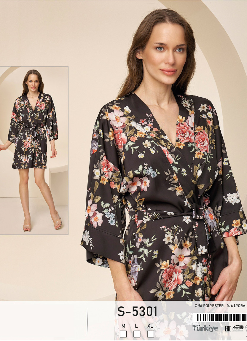 Халат Женский (M+L+XL) Caroline Caroline S-5301 — оптом от турецкой фабрики