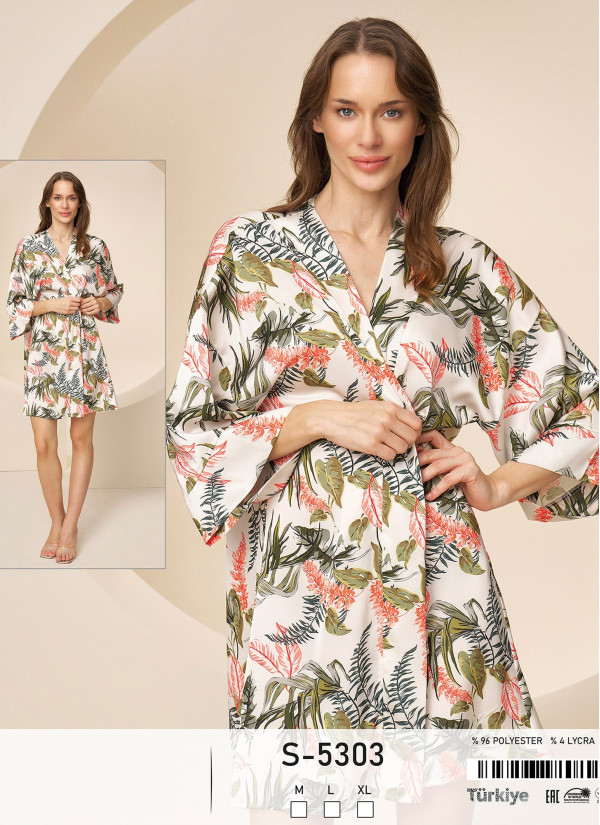 Caroline S-5303 Women's Robe (M+L+XL) — wholesale for boutiques