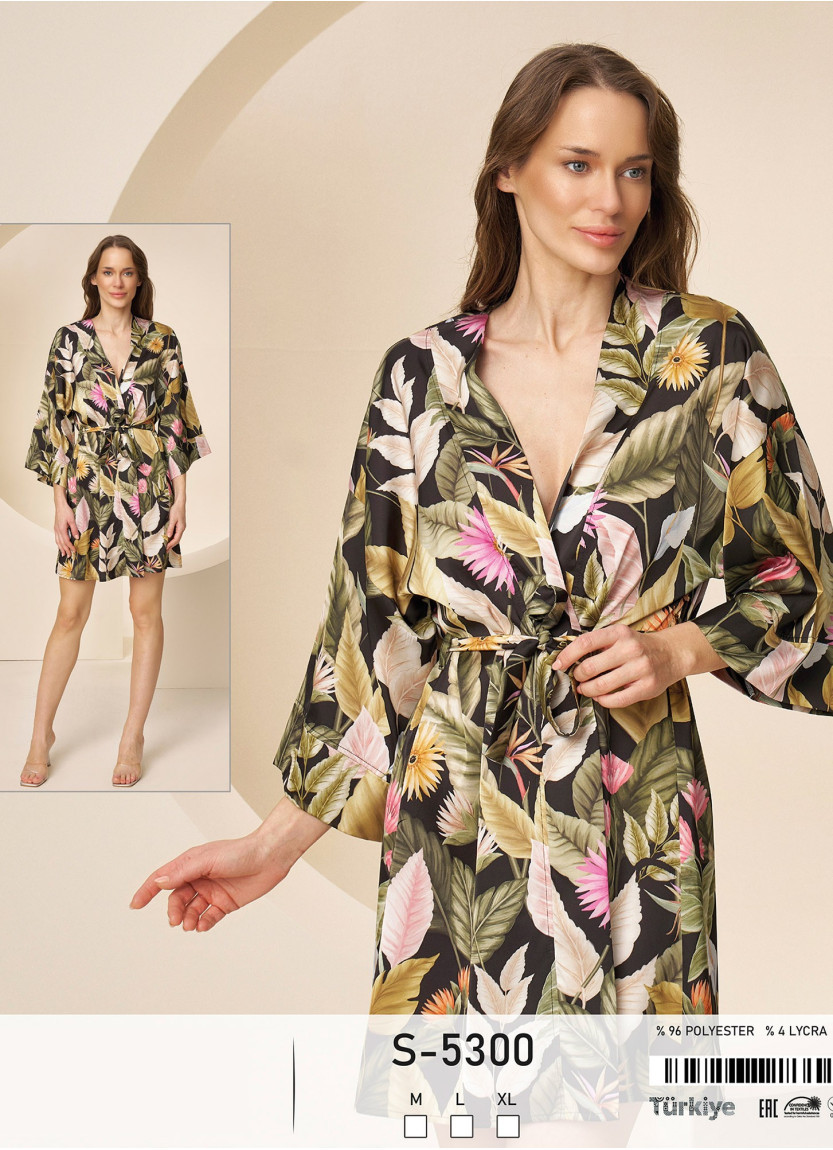 Caroline S-5300 Women's Robe (M+L+XL) — wholesale for boutiques