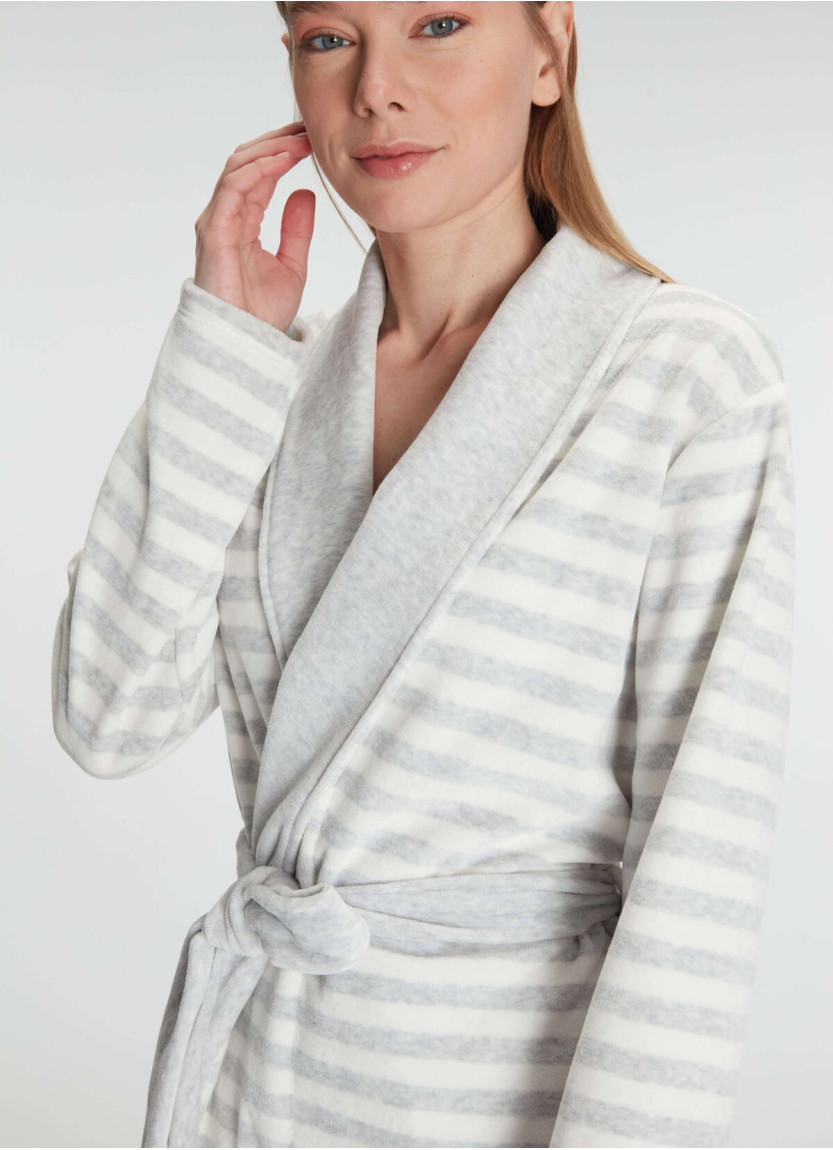 Anil 11327 Velour Women's Robe — factory-direct from Turkey