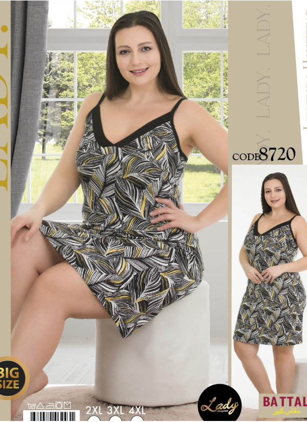 Lady 8720 Nightdress (2XL+3XL+4XL) — wholesale for boutiques