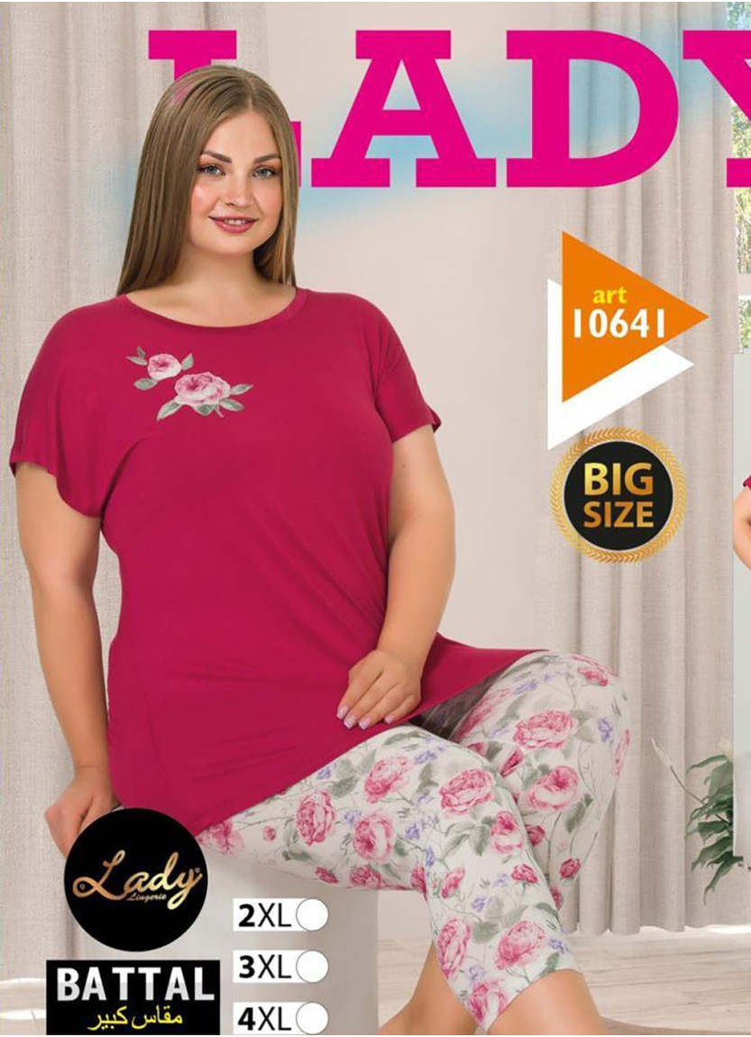 Lady BTL 10641 Capri Homewear Set (2XL+3XL+4XL) — Turkey wholesale collection