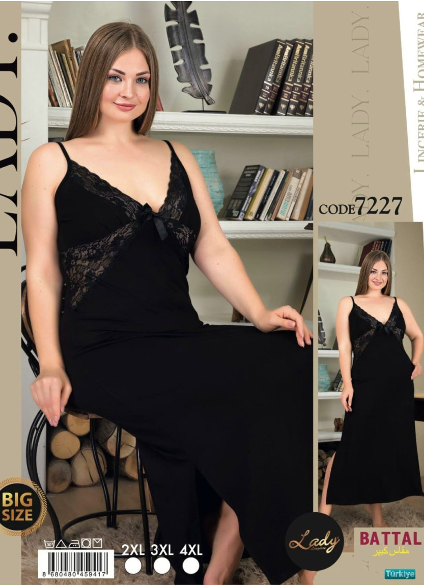Lady 7227 Nightdress (2XL+3XL+4XL) — Istanbul wholesale supplier