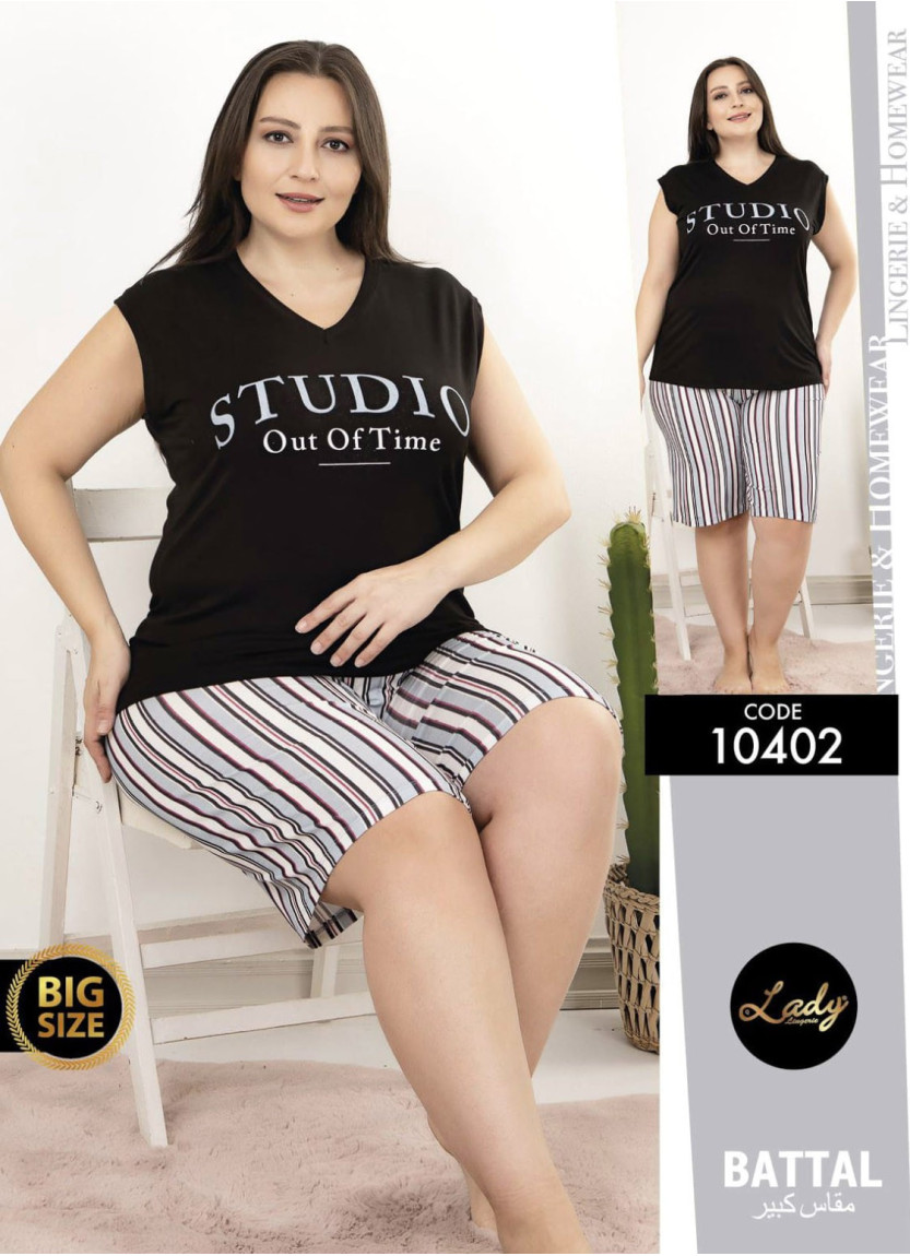 Lady BTL 10402 Shorts Homewear Set (2XL+3XL+4XL) — wholesale for boutiques