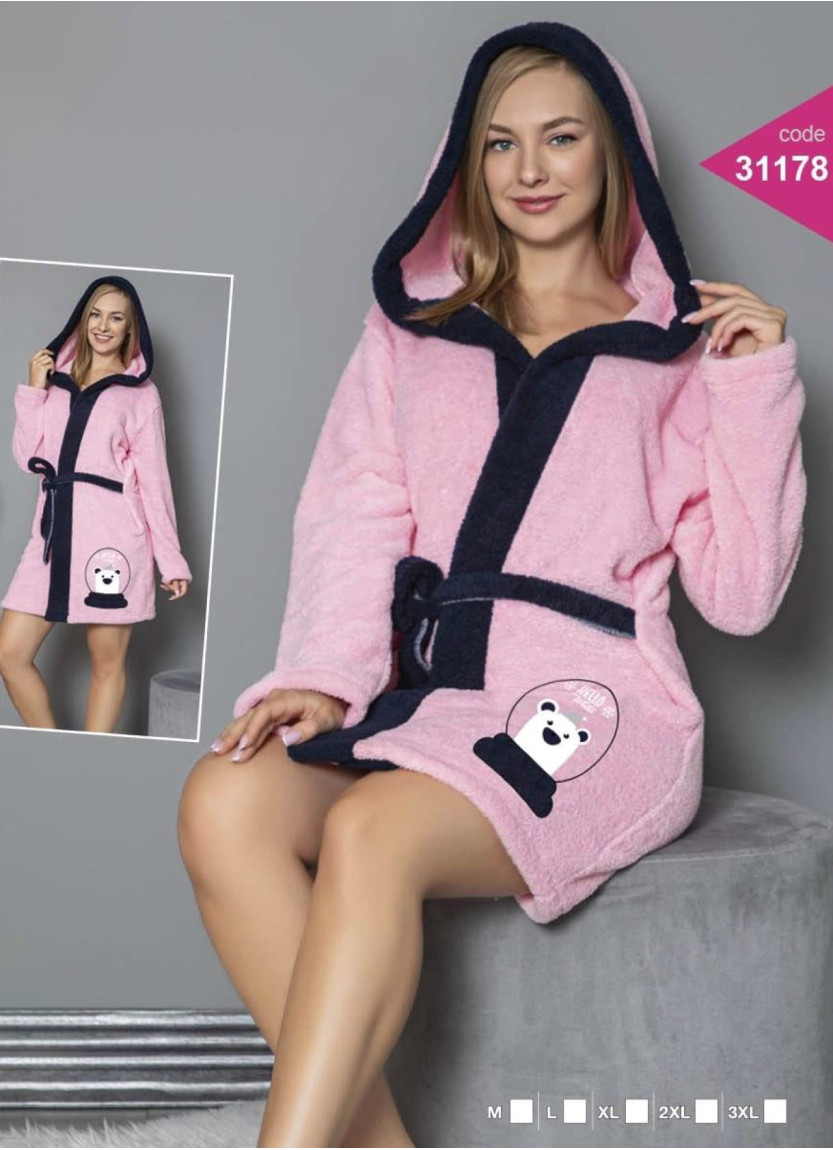 Lady 31178 Welsoft Women's Robe (M+L+XL+2XL+3XL) — Istanbul wholesale supplier