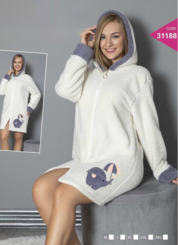 Lady 31188 Welsoft Women's Robe (M+L+XL+2XL+3XL) — wholesale for boutiques