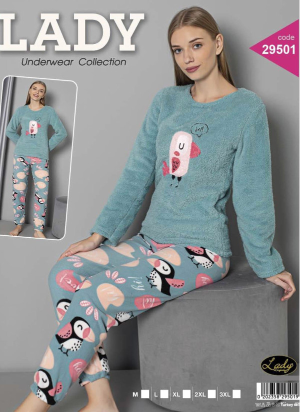 Lady 29501 Welsoft Women's Pajama Set (M+L+XL+2XL+3XL) — Istanbul wholesale supplier