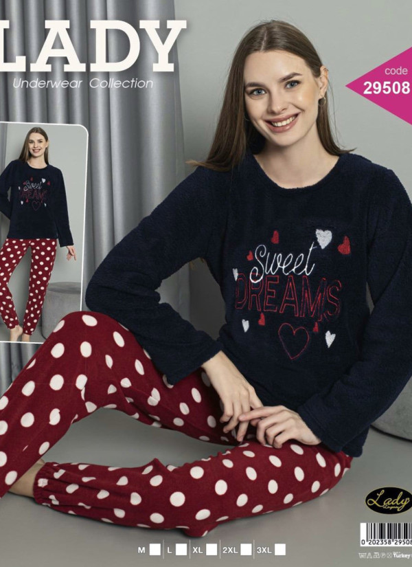 Lady 29508 Welsoft Women's Pajama Set (M+L+XL+2XL+3XL) — Turkey wholesale collection