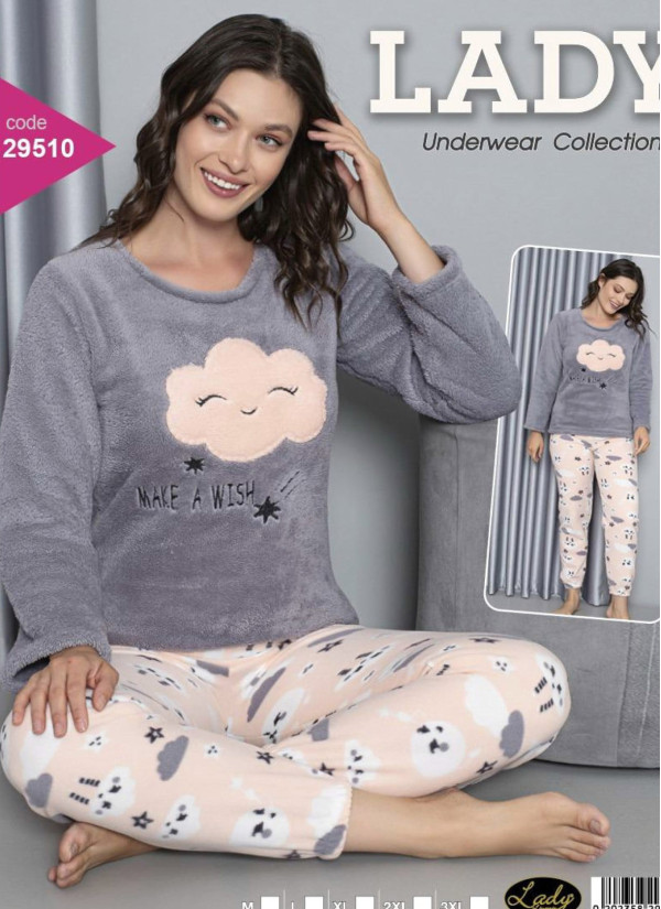Lady 29510 Welsoft Women's Pajama Set (M+L+XL+2XL+3XL) — Istanbul wholesale supplier