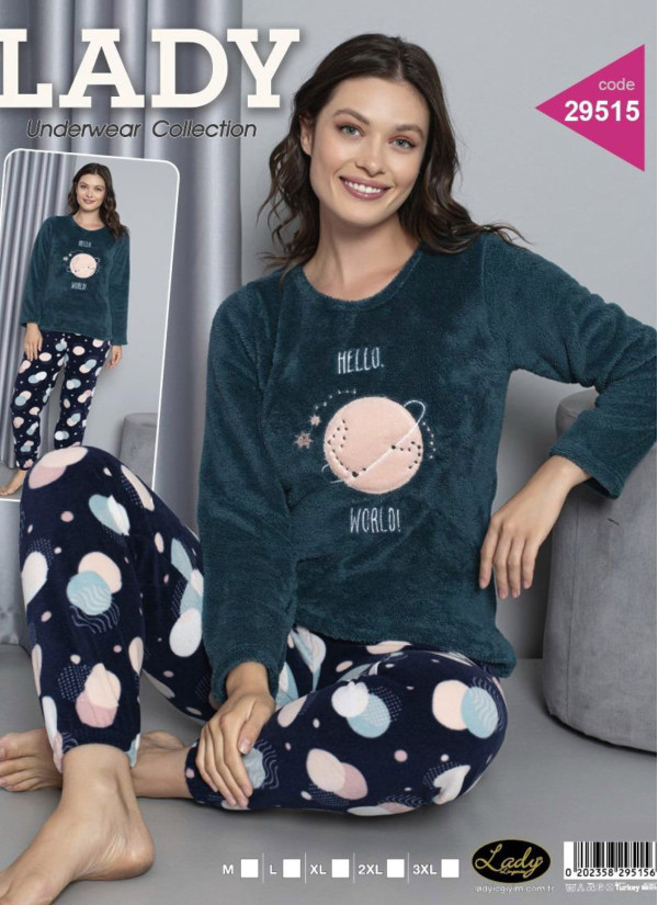 Lady 29515 Welsoft Women's Pajama Set (M+L+XL+2XL+3XL) — Turkey wholesale collection