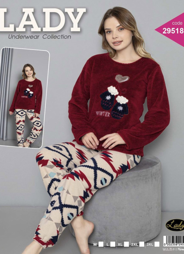 Lady 29518 Welsoft Women's Pajama Set (M+L+XL+2XL+3XL) — wholesale for boutiques