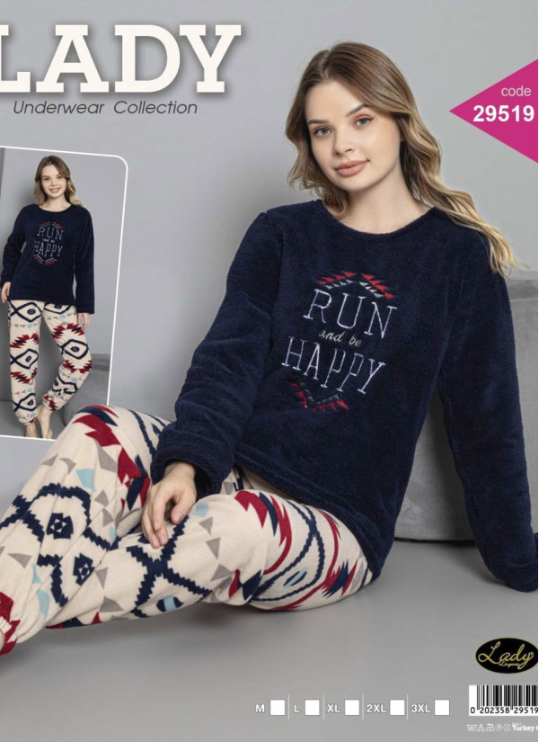 Lady 29519 Welsoft Women's Pajama Set (M+L+XL+2XL+3XL) — Turkey wholesale collection