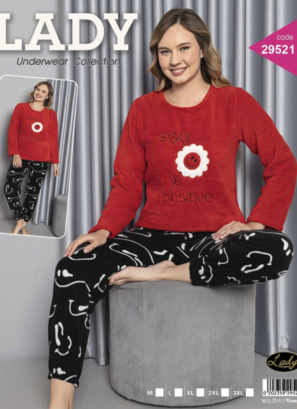 Lady 29521 Welsoft Women's Pajama Set (M+L+XL+2XL+3XL) — Istanbul wholesale supplier