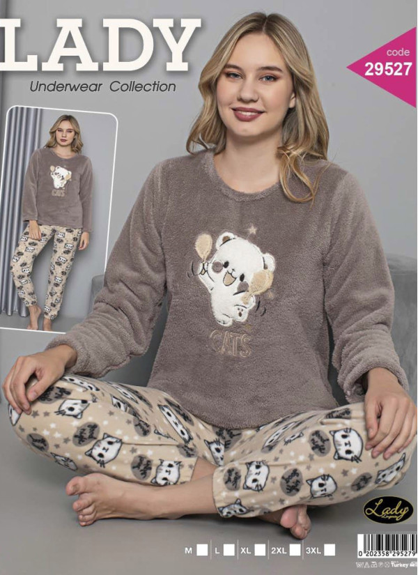 Lady 29527 Welsoft Women's Pajama Set (M+L+XL+2XL+3XL) — Turkey wholesale collection
