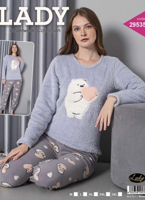 Lady 29535 Welsoft Women's Pajama Set (M+L+XL+2XL+3XL) — Istanbul wholesale supplier