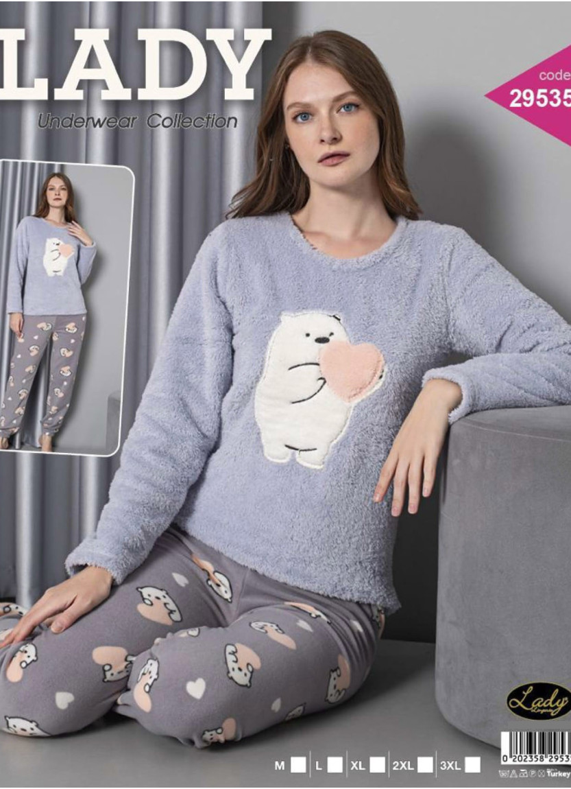 Lady 29535 Welsoft Women's Pajama Set (M+L+XL+2XL+3XL) — Istanbul wholesale supplier