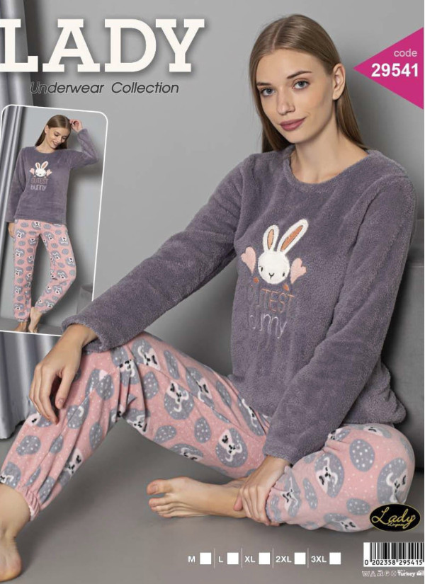 Lady 29541 Welsoft Women's Pajama Set (M+L+XL+2XL+3XL) — Turkey wholesale collection